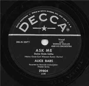Alice Babs - Ask Me / Open The Window Of Your Heart