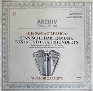Nicanor Zabaleta - Spanische Harfenmusik Des 16. Und 17. Jahrhunderts