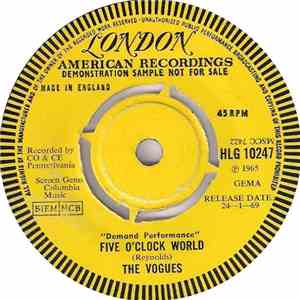 The Vogues - Five O'Clock World / You're The One