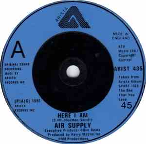 Air Supply - Here I Am / Don't Turn Me Away