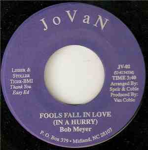 Bob Meyer, The Boss Man  - Fools Fall In Love (In A Hurry)