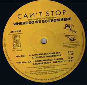 Can't Stop Featuring Priscilla Wattimena - Where Do We Go From Here