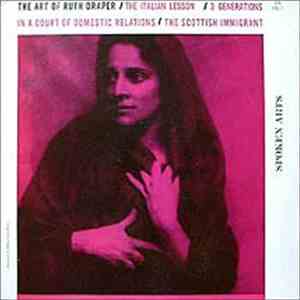 Ruth Draper - The Art Of Ruth Draper - Vol. I