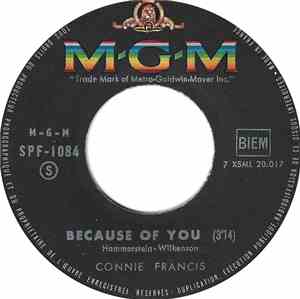 Connie Francis - Because Of You / You Made Me Love You