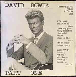 David Bowie - Hammersmith Odeon June 30th 1983 Part One