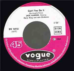 Jack Hammer - Can't You Do It / Sugar Boy