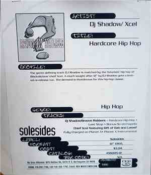DJ Shadow And The Groove Robbers / Xcel - Hardcore (Instrumental) Hip Hop
