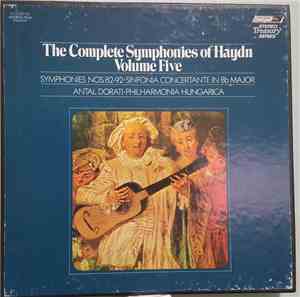 Haydn, Philharmonia Hungarica, Antal Dorati - The Complete Symphonies of Haydn, Symphonies 82 - 92, Volume Five, Sinfonia Concertante