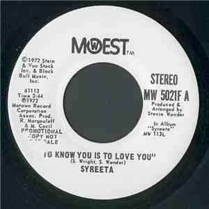 Syreeta - To Know You Is To Love You