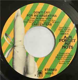 Carpenters - Don't Cry For Me Argentina