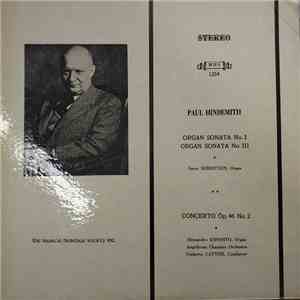 Paul Hindemith - Organ Sonata No. I Organ Sonata No. III Concerto Op. No. 2