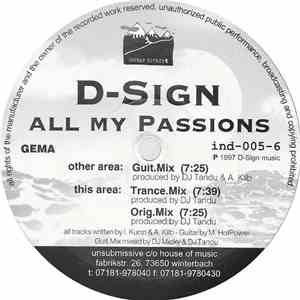 D-Sign - All My Passions