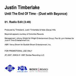 Justin Timberlake Duet With Beyonce - Until The End Of Time