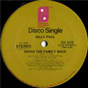 Billy Paul - Bring The Family Back