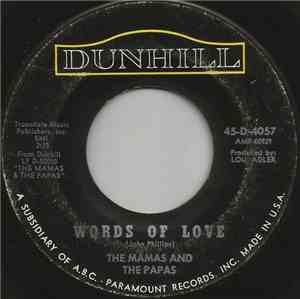 The Mamas & The Papas - Words Of Love / Dancing In The Street