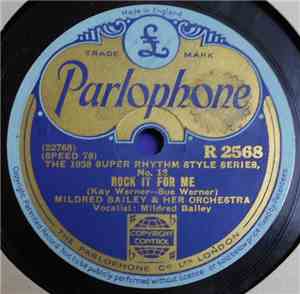 Mildred Bailey & Her Orchestra - Rock It For Me / I Let A Song Go Out Of My Heart