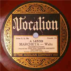 The Bar Harbor Society Orchestra - Marcheta / Just An Old Love Song