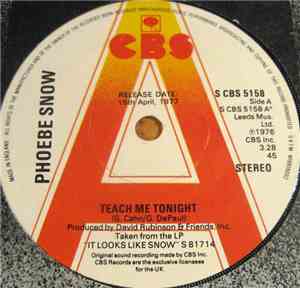 Phoebe Snow - Teach Me Tonight