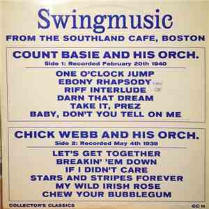 Count Basie and His Orchestra, Chick Webb and His Orchestra - Swingmusic From The Southland Cafe, Boston