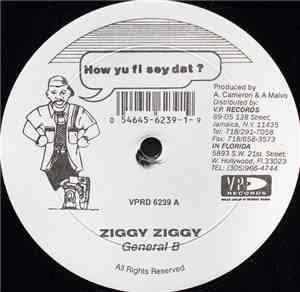 General B, Captain Barkey - Ziggy Ziggy / Some Gal