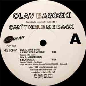 Olav Basoski - Can't Hold Me Back - Samplitude Volume 6 - Episode 1