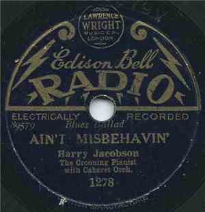Harry Jacobson (The Crooning Pianist) - Ain't Misbehavin' / Excuse Me, Lady