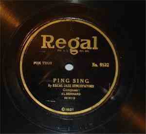 Regal Jazz Syncopators, Manhattan Specialty Orchestra - Ping Sing / Tuck Me To Sleep