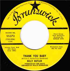 Billy Butler - Thank You Baby / Burning Touch Of Love