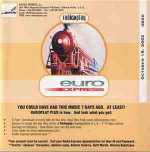 Various - Radioplay - Euro Express - 483U - October 18, 2002