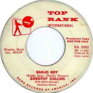 Dorothy Collins With Milton DeLugg's Childrens Chorus - Banjo Boy / The Happy Heart Of Paris