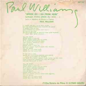 Paul Williams  - Where Do I Go From Here
