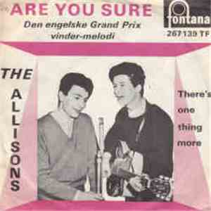 The Allisons - Are You Sure