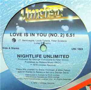 Nightlife Unlimited - Love Is In You (No. 2) / Dance Freak And Boogie (No. 2)