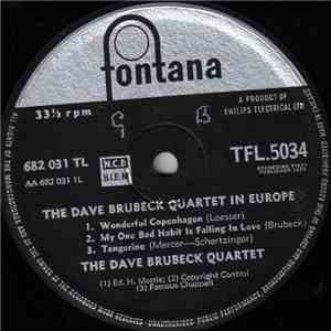 The Dave Brubeck Quartet - The Dave Brubeck Quartet In Europe