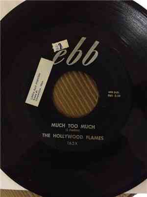 The Hollywood Flames - Much Too Much / In The Dark