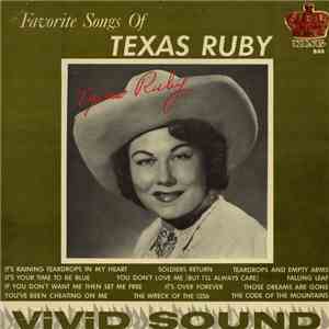 Texas Ruby - Favorite Songs Of Texas Ruby