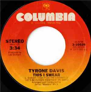 Tyrone Davis - This I Swear / Givin' Myself To You