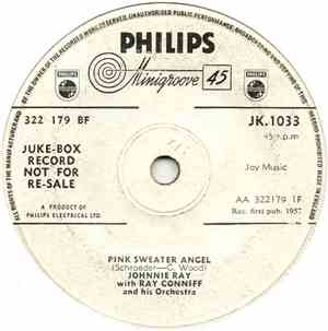 Johnnie Ray - Pink Sweater Angel / Texas Tambourine