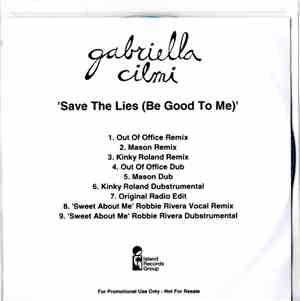 Gabriella Cilmi - Save The Lies (Be Good To Me)