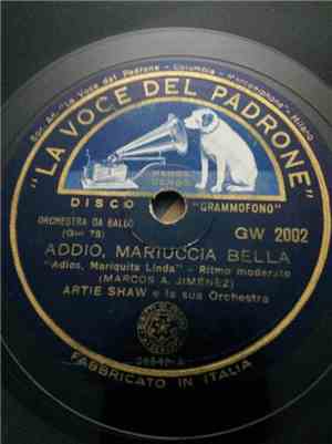 Artie Shaw E la Sua Orchestra - Addio Mariuccia bella (Adios, Mariquita Linda) / Frenesi