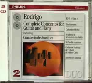 Joaquín Rodrigo • The Romeros / Sir Neville Marriner / Antonio De Almeida - Complete Concertos For Guitar And Harp