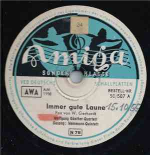 Wolfgang Günther-Quartett - Immer Gute Laune / Vaya Con Dios (Das Perlfischerlied)