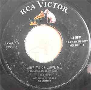 Lena Horn - Love Me Or Leave Me / I Love To Love