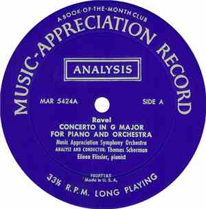 Music Appreciation Symphony Orchestra - Ravel - Musical Treasures Of The World:  Music-Appreciation Record