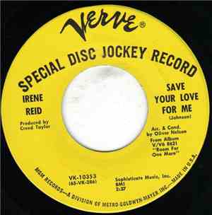 Irene Reid - Save Your Love For Me / Room For One