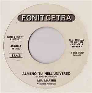 Mia Martini / Mietta - Almeno Tu Nell'Universo / Canzoni