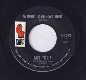 Mel Tillis & The Statesiders  - Where Love Has Died