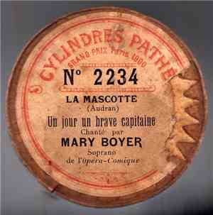 Mary Boyer - La Mascotte - Un Jour Un Brave Capitaine