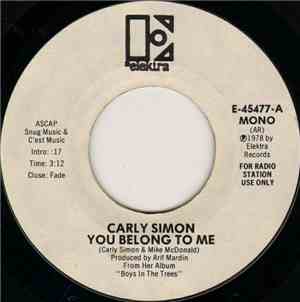 Carly Simon - You Belong To Me