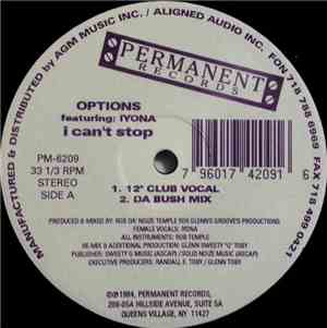 Options Featuring: Iyona - I Can't Stop